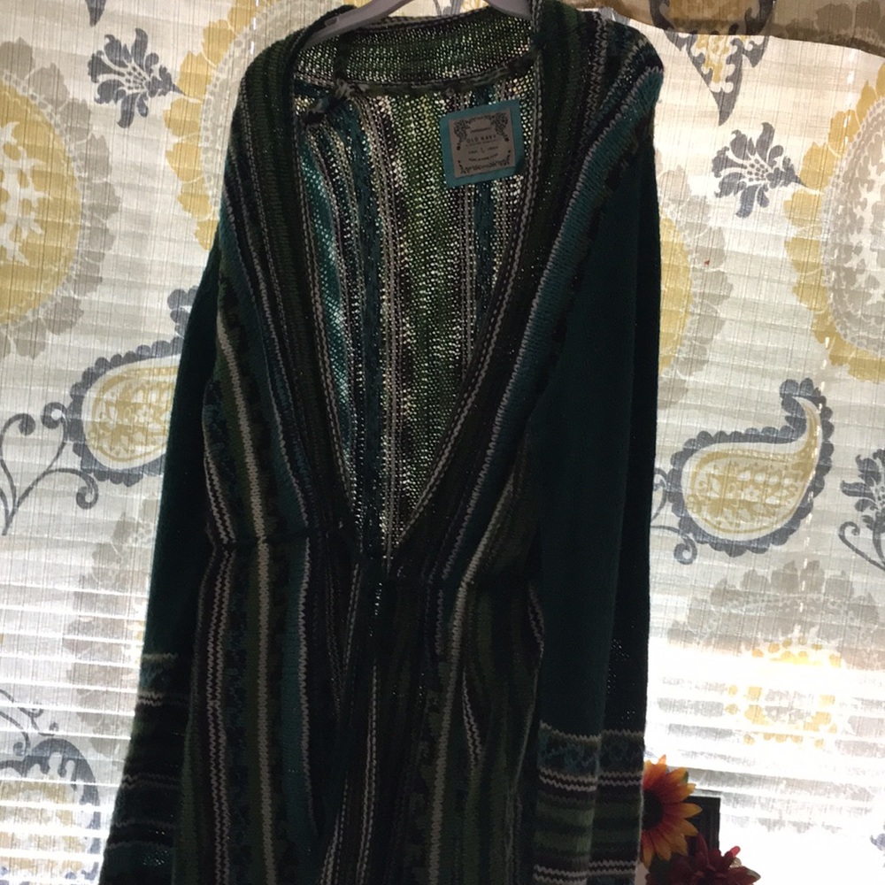 Old navy cardigan 💚💙